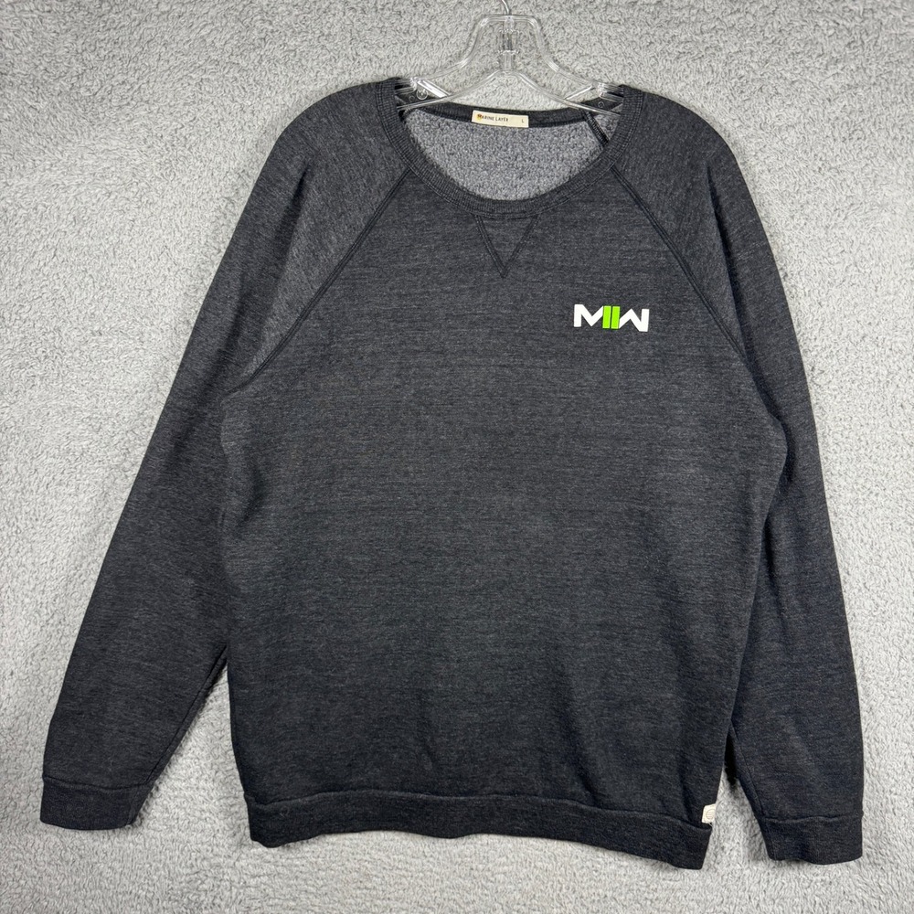 Marine Layer Call of Duty Modern Warfare II MW2 Sweatshirt Mens L Charcoal Grey